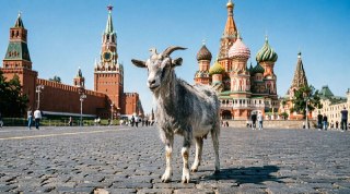 Москвича арестовали за выгул козы на Красной площади